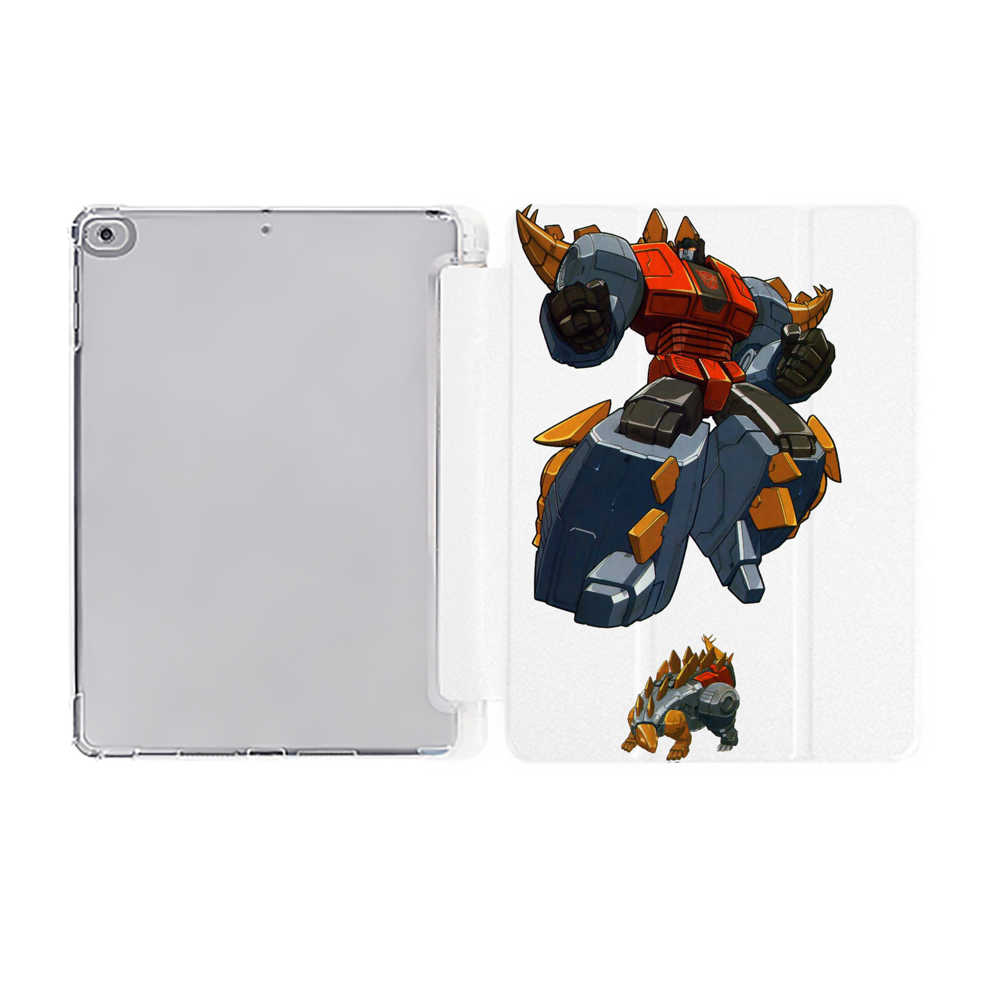 （画像用）  IPad ケース ペン収納付き 三つ折りスタンド PUレザー×シリコン 対応機種9.5/10.5/10.9インチ